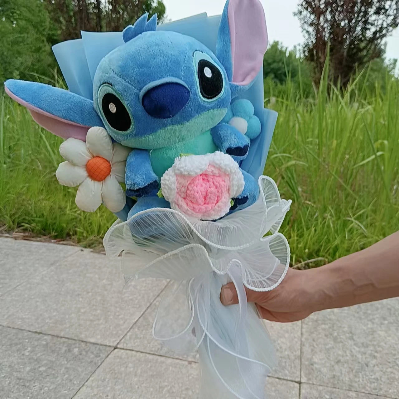 Lilo & Stitch Plush Bouquet Rose & Sunflower