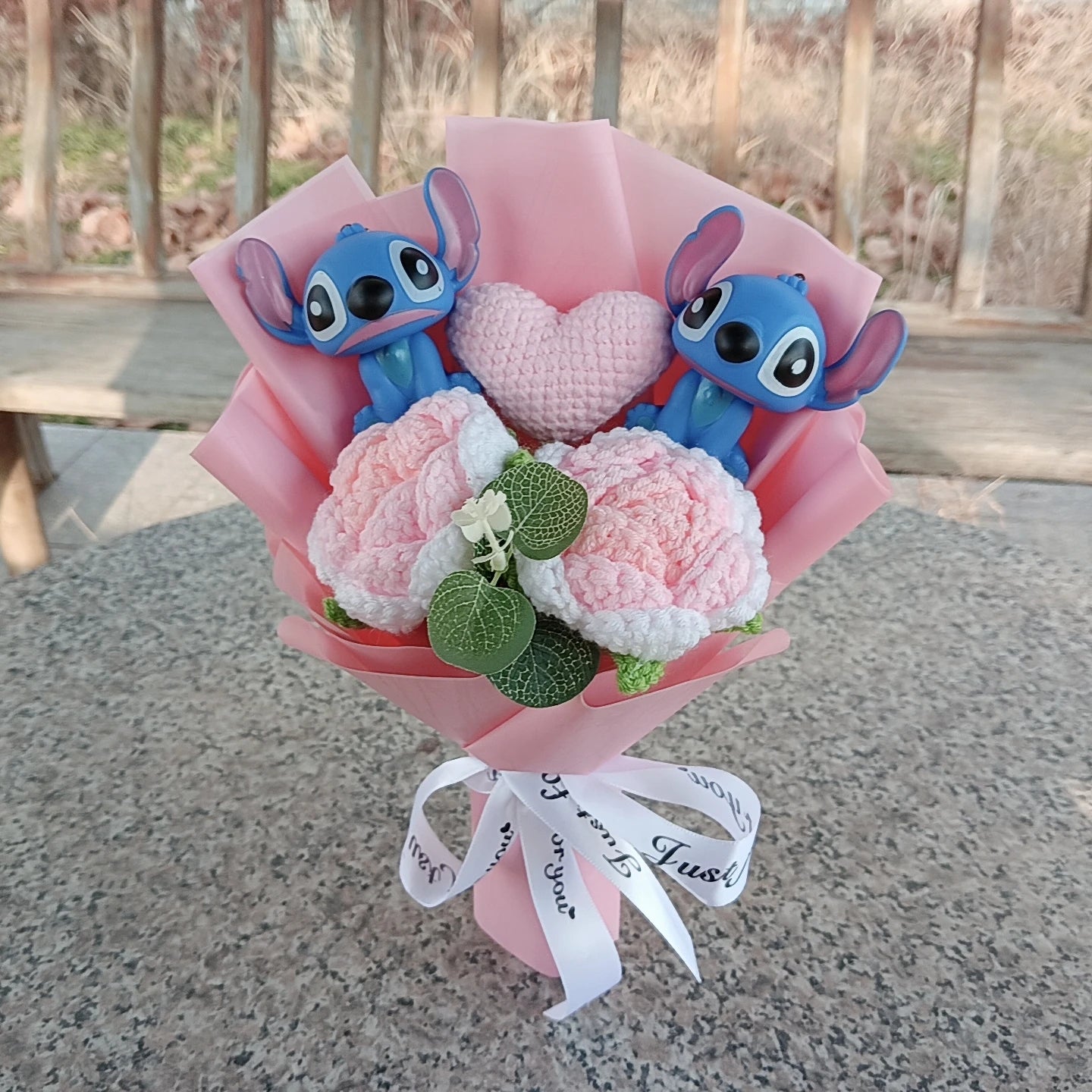 Lilo & Stitch Plush Bouquet Rose & Sunflower