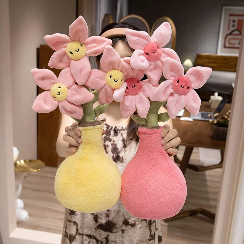 Plush Flower Bouquet Soft Decorative Toy