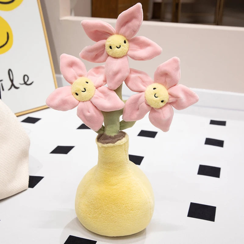 Plush Flower Bouquet Soft Decorative Toy