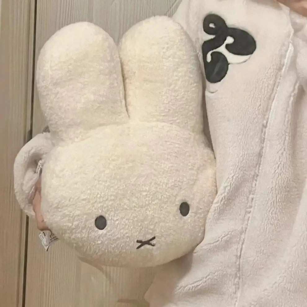 Miffy Black Eyed Plush Doll Soft Kawaii Bed and Sofa Cushion Pillow