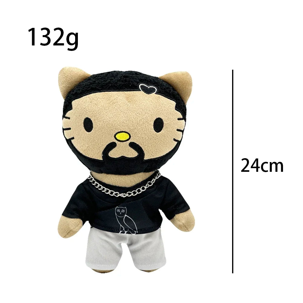 Hello Kitty Drake Plush Doll Black Casual Suit
