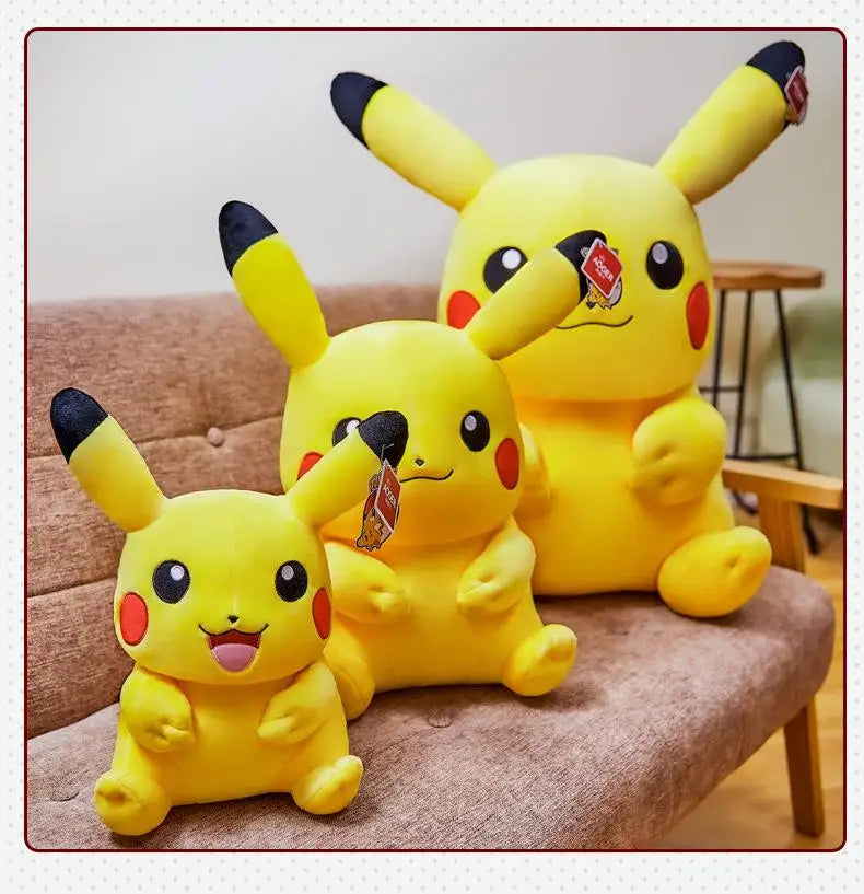 Cute Large Pikachu Plush Toy Soft Anime Stuffed Doll