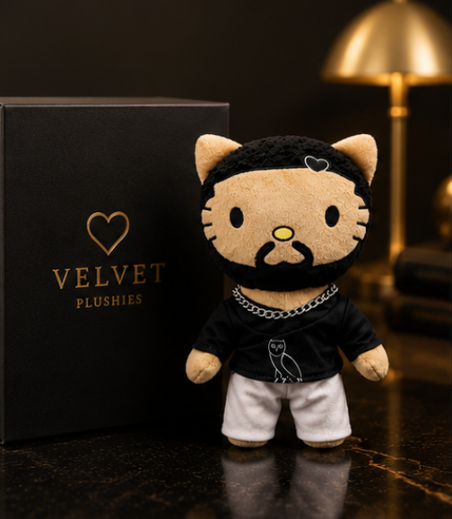 Hello Kitty Drake Plush Doll Black Casual Suit