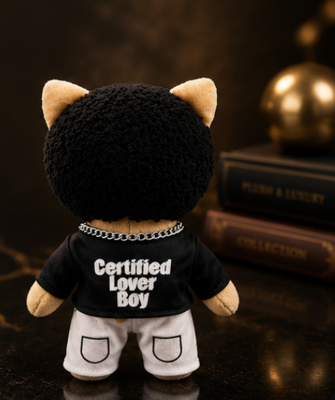 Hello Kitty Drake Plush Doll Black Casual Suit