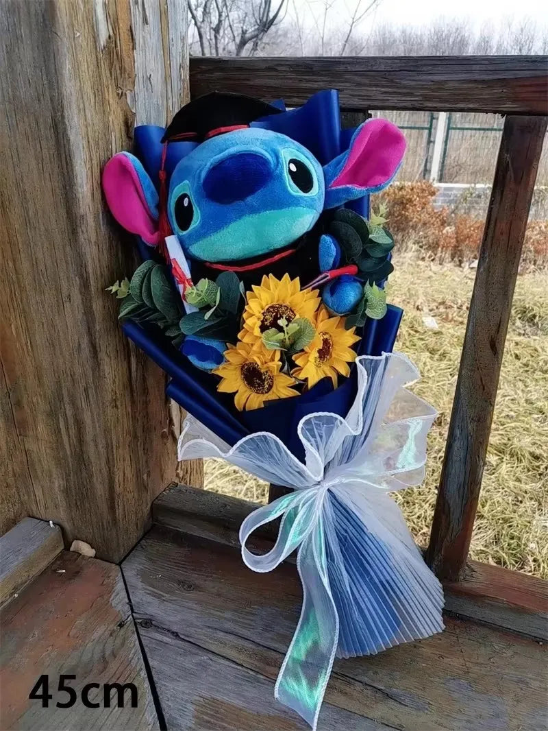 Lilo & Stitch Plush Bouquet Rose & Sunflower