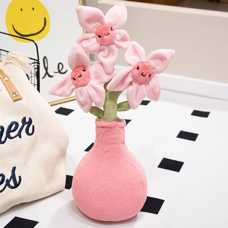 Plush Flower Bouquet Soft Decorative Toy