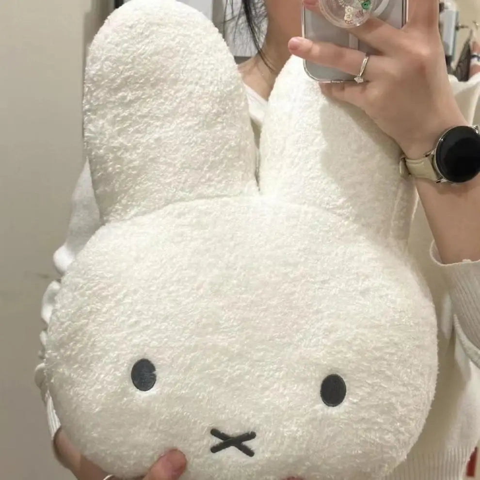 Miffy Black Eyed Plush Doll Soft Kawaii Bed and Sofa Cushion Pillow