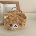 Relaxed Bear Plush Makeup Bag Cute Cosmetic Pouch
