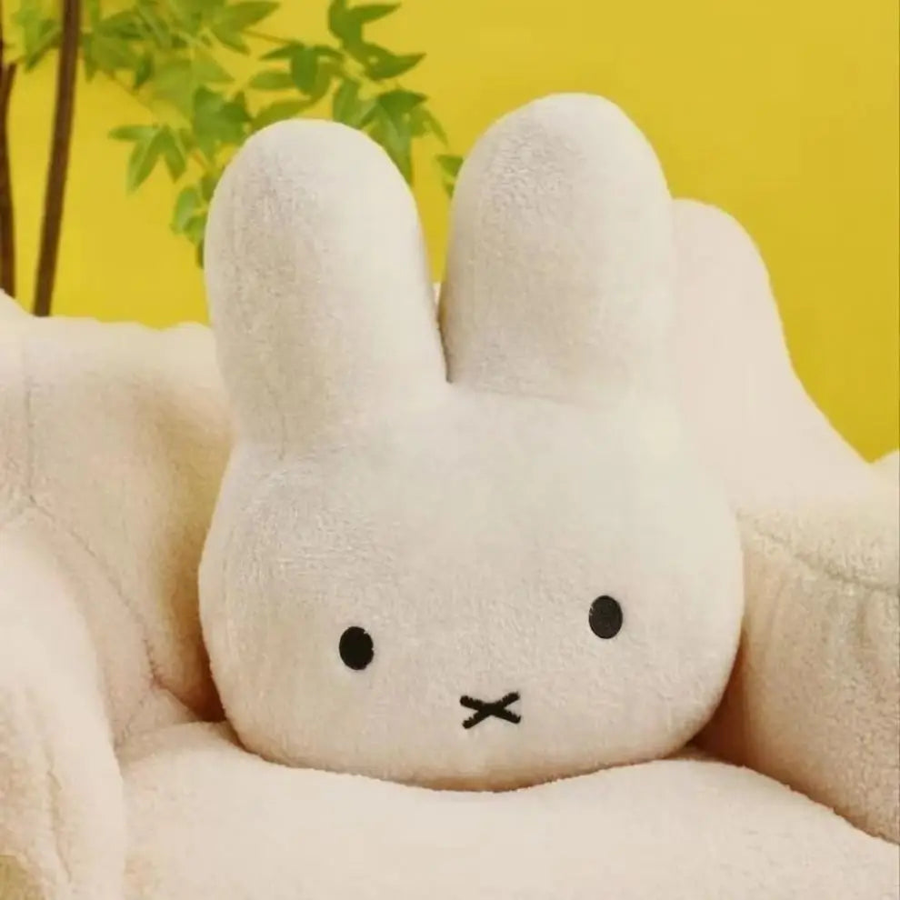 Miffy Black Eyed Plush Doll Soft Kawaii Bed and Sofa Cushion Pillow