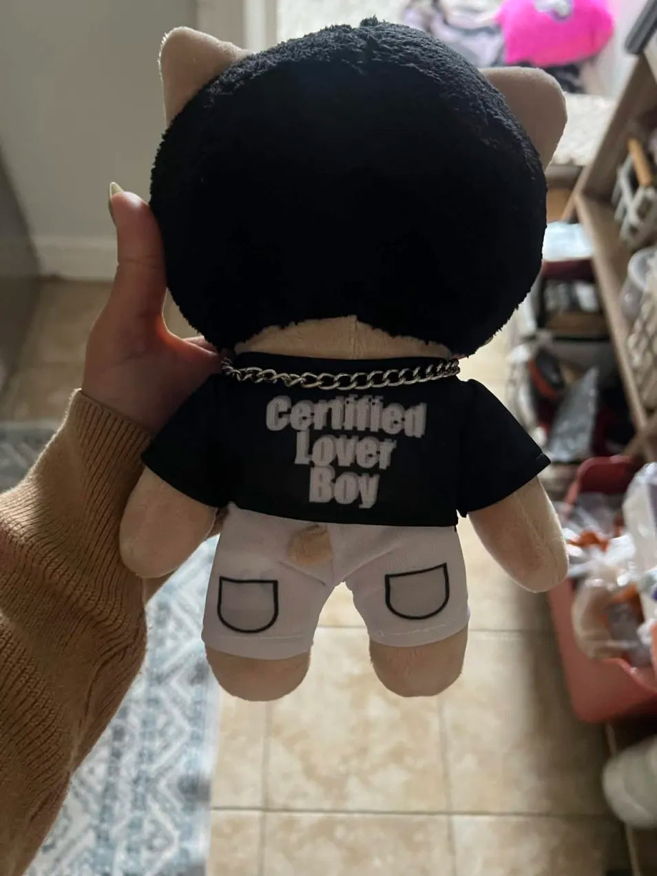 Hello Kitty Drake Plush Doll Black Casual Suit